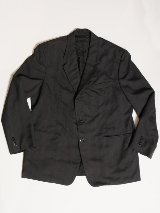 Minova Other - Vintage MINOVA ENGLAND Super 110's Black Wool Striped Blazer